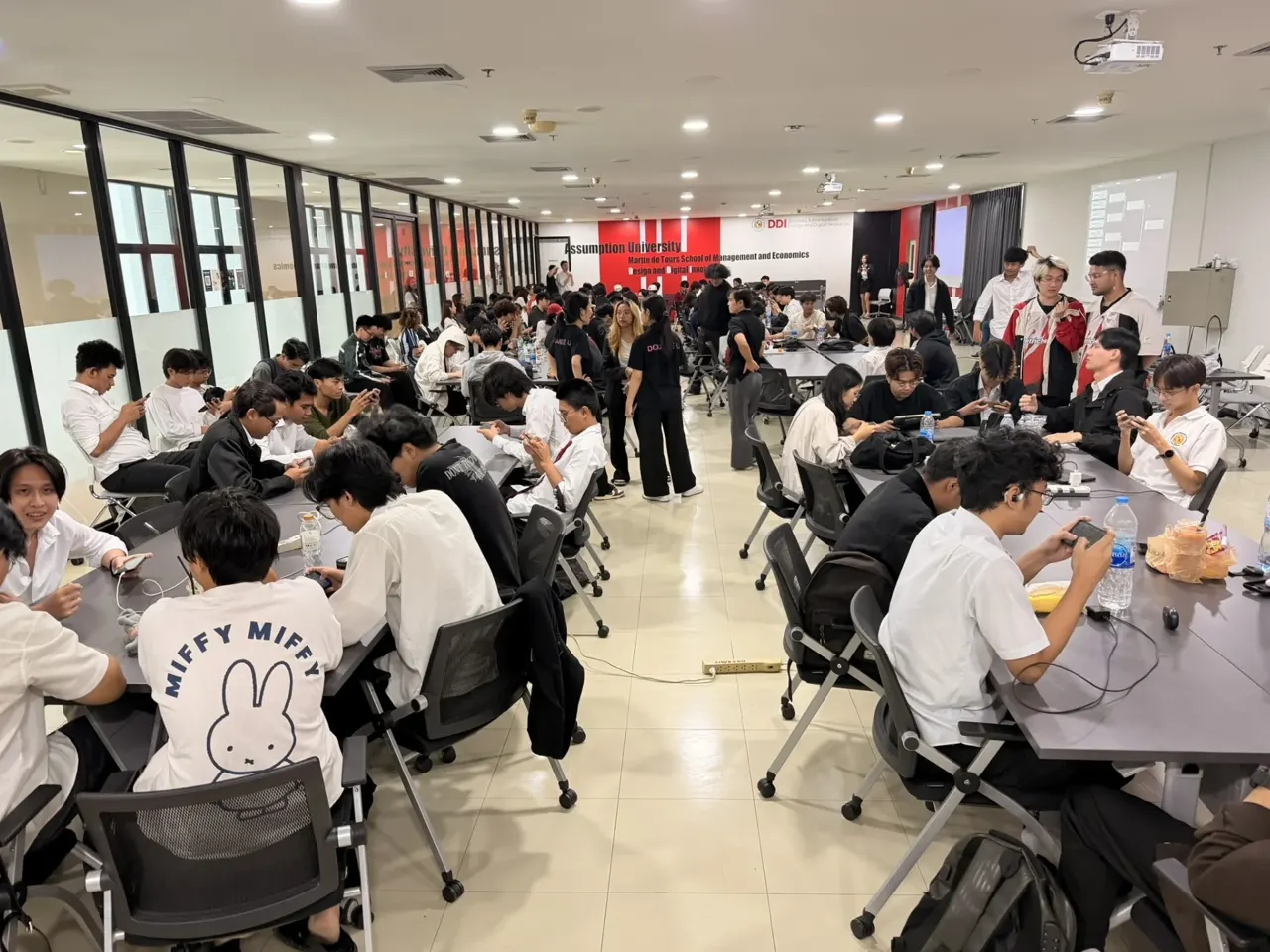 Students producing and running a live esports league match