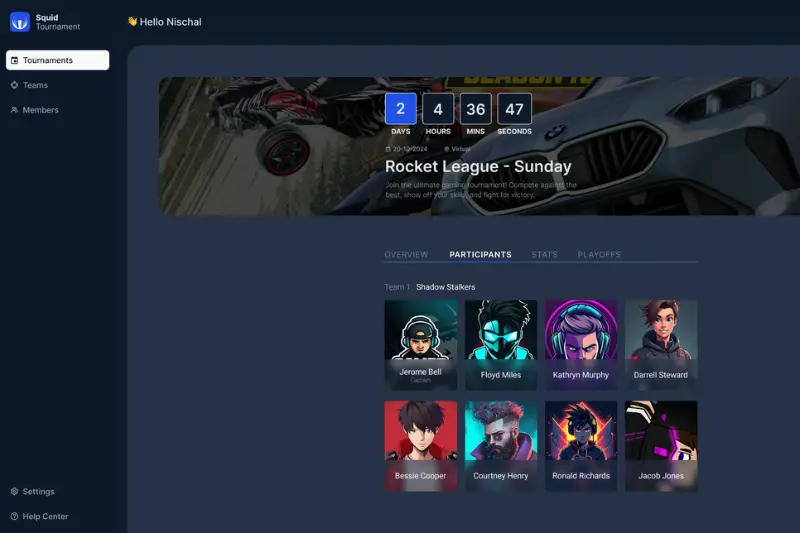 Tournament platform overview